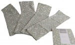 Jogo com 4 (quatro) elegantes guardanapos em tecido de algodão.