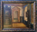 Presciliano Silva (1883-1965). PENUMBRA. Óleo sobre tela. 55 x 66 cm (mi); 70 x 82 cm (me). Assinado (cid).