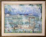 Manoel de Assunçao SANTIAGO (1897-1987) - óleo s/ tela, medindo: 90 cm x 68 cm e 1,07 m x 88 cm
