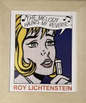 Roy Lichtenstein-Magnífica reprodução, divinamente emoldura , em excelente estado , medindo 64 x 53 cm. Nota:Roy Fox Lichtenstein foi um pintor estadunidense identificado com a Pop Art. Na sua obra, procurou valorizar os clichês das histórias em quadrinhos como forma de arte, colocando-se dentro de um movimento que tentou criticar a cultura de massa.