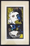 IVAN SERPA & ANTONIO MANUEL - Gravura colorida, medindo: 45 cm x 27 cm e 63 cm x 42 cm