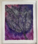 Frans KRAJCBERG (1921-2017) - papel reciclável pigmento natural em relevo s/ cartão, assinado, medindo: 54 cm x 44 cm (NO VERSO CACHE DE GALERIA BAHIART)