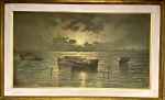 Jens Erik Carl RASMUSSEN (1841-1893) - óleo s/ tela, medindo; 1,00 m x 54 cm e 1,16 m x 72 cm (precisa restauro total)