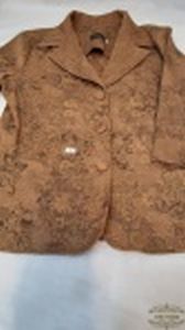 Blaiser  feminino cor marron , manga 3/4  Tamanho 38 (P) , composiçao algodao com viscose, Marca Modatual.