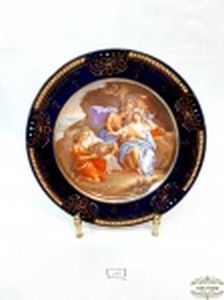 Prato decorativo Porcelana Cenas Epoca Possivelmente Europeu. Medida: 20 cm diametro