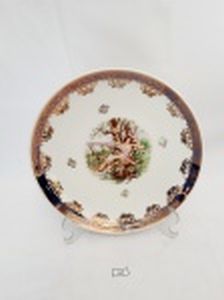 Prato Decorativo Porcelana Schmidt Decorado . Medida:24 cm diametro