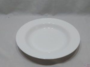 Fruteira, centro de mesa em vidro opalinado Arcopal. Medindo 32cm de diâmetro x 5cm de altura.
