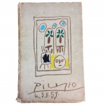 Livro com 39 reproduções de Picasso.