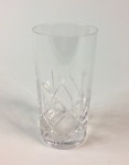Belíssimo conjunto com seis copos para drink em cristal Bohemia. Acomodados em caixa de madeira
