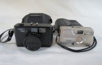 Duas (02) câmeras fotográficas: Yashica Me 1 Lens, 38 mm e  OLYMPUS TRIP 505 analógica. não testadas, vendidas no estado.
