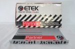 ETEK Partner Profissional 20W Dual Channel Amplificador estéreo para fones de ouvido. Med. 5 x 48 x 23 cm.