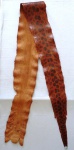 Couro de cobra natural de Sucuri. Med. 3.15 comprimento x 25 cm largura maior.