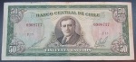 CHILE - CÉDULA - 50 ESCUDOS