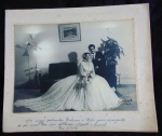 FOTO DE NOIVOS 1956-FOTO GERARD-MEDIDA 18X24