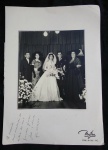 FOTO DE NOIVOS -1955- FOTO MAFRA -RIO- MEDIDA-18 X 24