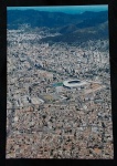 POSTAL-ESTÁDIO-RJ-- VISTA PARCIAL DA ZONA NORTE  E DOS BAIRROS MÉIER, ENGENHO DE DENTRO, ESTÁDIO OLÍMPICO NILTON SANTOS E FLORESTA DA TIJUCA