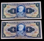 2 CÉDULAS SEQENCIAIS DE 1 CRUZEIRO