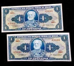 2 CÉDULAS SEQUENCIAIS DE 1 CRUZEIRO