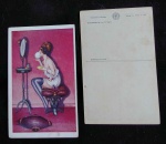 POSTAL-ILUSTRADO FIGURA FEMININA -XAVIER SAGER
