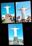 3 POSTAIS-RJ-CRISTO REDENTOR-S/ USO