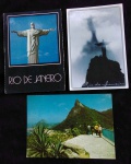 3 POSTAIS-RJ-CRISTO REDENTOR-S/ USO