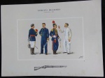 GRAVURA DO EXÉRCITO BRASILEIRO INFANTARIA-MEDIDA-22X 30