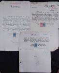 3 RECIBOS MANUSCRITOS DA PREFEITURA DE LAVRAS- 1930, 1932 E 1936, TODOS SELADOS-UM ASSINADO PELO AUTOR DO LIVRO ASPECTOS DO BRASIL