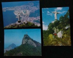 3 POSTAIS -RJ- CRISTO REDENTOR-S/USO