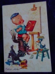 POSTAL-SÉRIE PROFISSÕES E CARICATURAS-BELAS ARTES