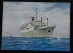 POSTAL-NAVIO-COMPANHIA  COLONIAL DE NAVEGAÇÃO VERA CRUZ-CIRCULADO