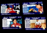 4 CARTÕES TELEFONICOS  DE AYRTON SENNA-DIFERENTES-TIRAGEM 60000