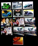 6 CARDS DE AYRTON SENNA ,SENDO ALGUNS REPETIDOS E 7 FIGURINHAS HOT CAR 2006