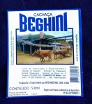 RÓTULO DE CACHAÇA-``BEGHINI``-MEDIDA-8X9