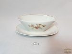 Molheira Floral Friso Ouro em Porcelena Renner. Medida: 17 cm x 10 cm x 8 cm altura