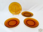Lote 4 Pratos Diversos Duralex e Nadir . Medida: 2 Sobremesa 18,5 cm diametro, Raso 22 cm diametro e 1 Fundo 21 cm diametro.