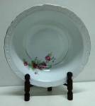 Bowl  em Porcelana MÁUA  com temas florais e bordados nas laterais  . Mede:25x7 cm  . Suporte não incluso