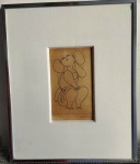 DACOSTA - DESENHO NANQUIN - COM VIDRO - ACID -    Mede : C/M: 33X26 cm e S/M: 16X10 cm