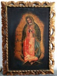 QUADRO CUSQUENHO - OST - GUADALUPE - S/assinatura - Mede: C/M: 72x52 cm e S/M : 60x39 cm