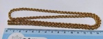 Corrente em Ouro baixo trabalhado - Mede: 60 cm aberta - Peso : 18 g