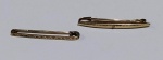 Par de alfinetes de Ouro  baixo - Peso: 2,25 g - Mede: 3,5 cm