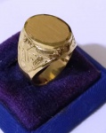 Anel redondo em Ouro 18K - Aro 27 - pesa: 14,5 g