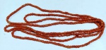 Colar em pedra coral - Mede: 120 cm