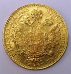 Moeda Áustria - 1 Ducado 1915 Ouro  - 3,49 Gramas