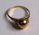 Anel em Ouro  baixo Bolinha   - Aro 13 - 0,95 g