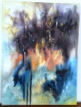 QUADRO - BEATRIZ M.LIMA  - OST - Mede: 80x60 cm