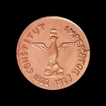 Medalha do Mexico - Augustinus Dei Providentia - 1822 - 1823 - Ouro - 0,5 gr - 10 mm 