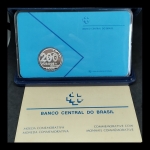 Moeda do Brasil - 200 Cruzados Novos - 1989 - Centenário da República - Prata (.999) • 13.47 g • 31 mm - No estojo com certificado Original da CMB 