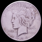 Moeda dos Estados Unidos - 1 Peace Dolar - 1926 S - Prata (.900) • 26.7 gr • 38.1 mm