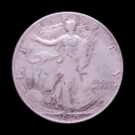 Moeda dos Estados Unidos - Half Dollar `Walking Liberty Half Dollar` - 1919 - Prata (.900) • 12.5 g • 30.6 mm