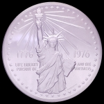 Medalha  dos Estados Unidos - American Revolution Bicentennial  - Prata • 30,9 gr • 38 mm - Qualidade Proof